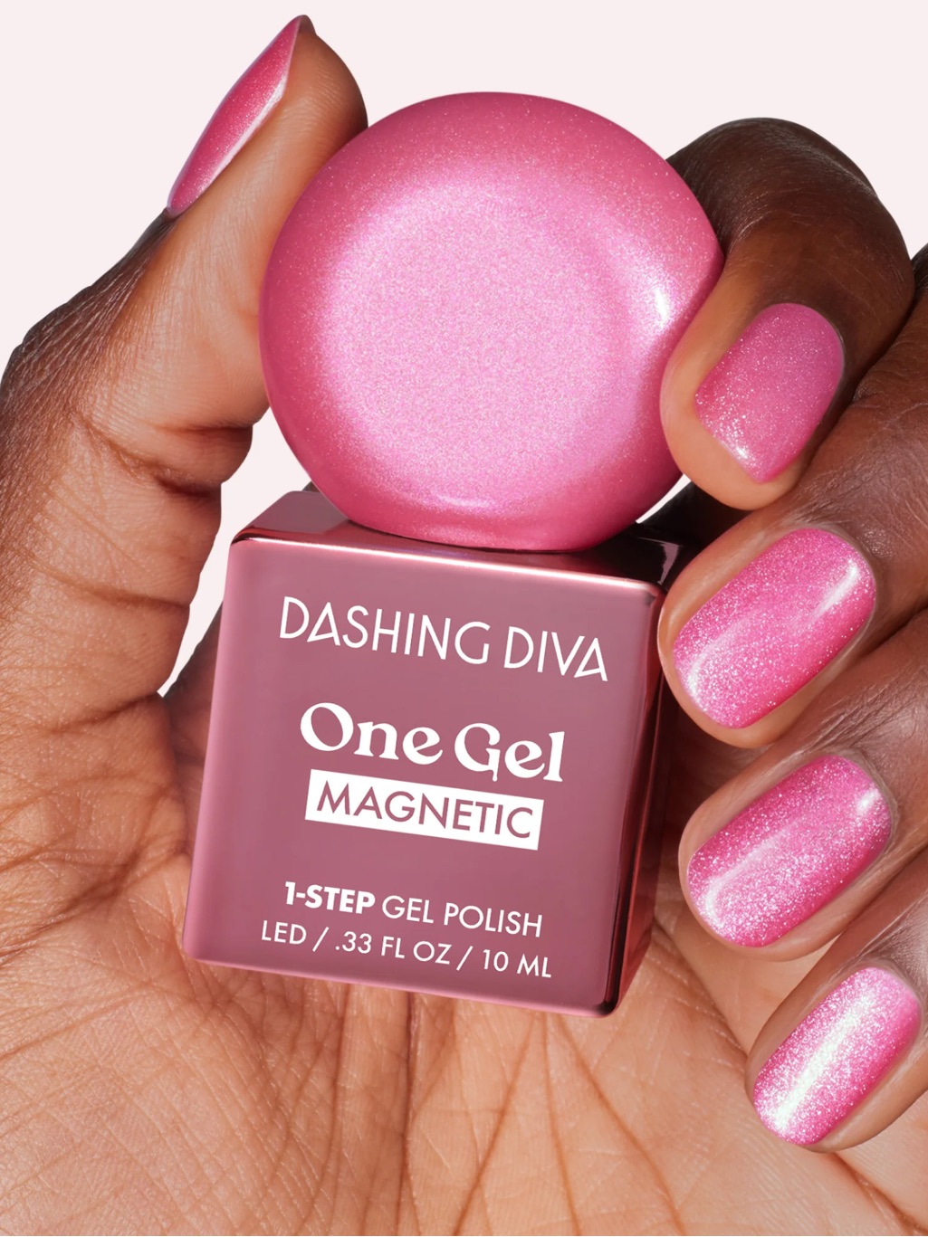 Dashing Diva One Gel Magnetic Pink Gel Polish New